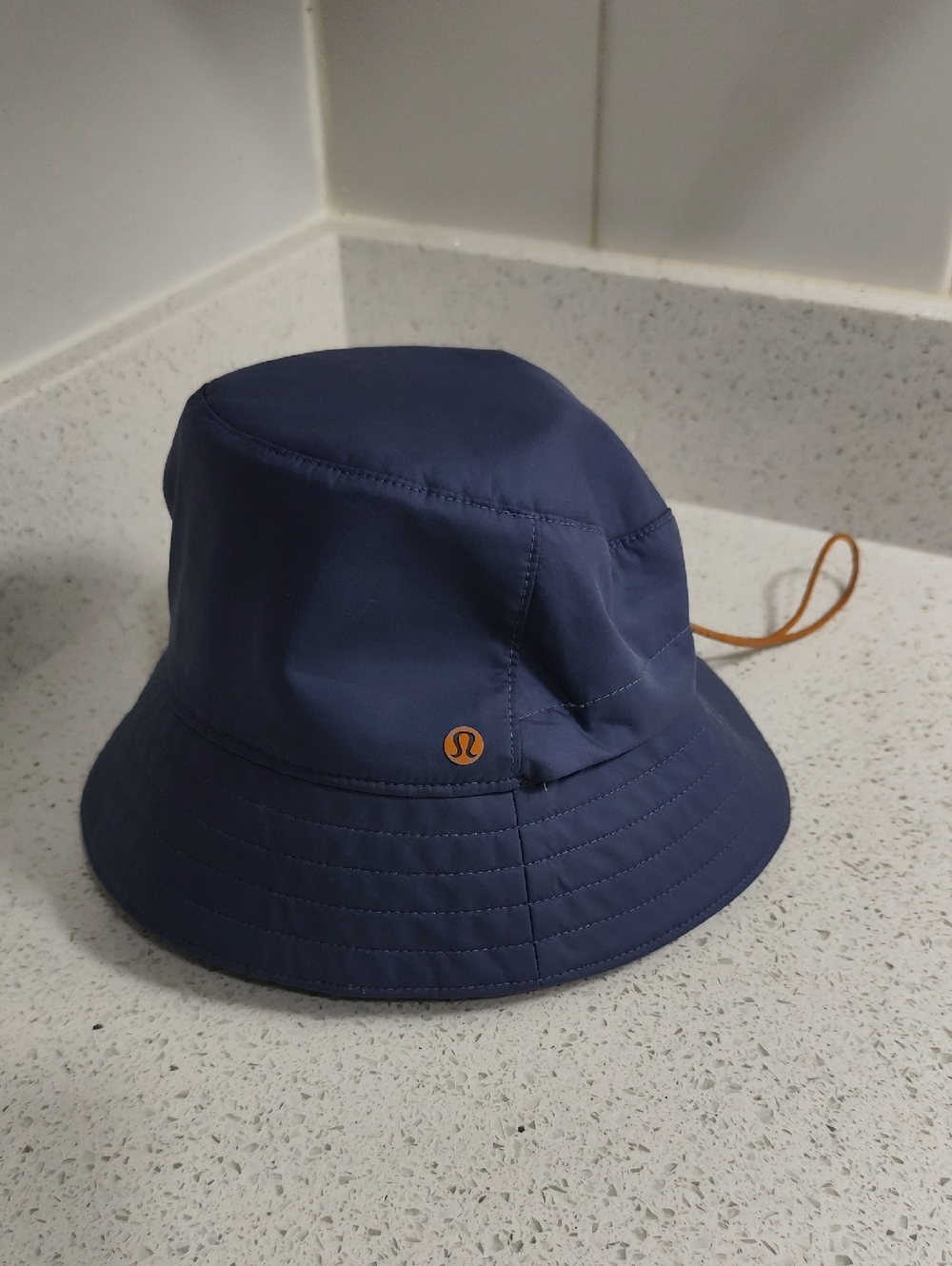lululemon athletica Navy Bucket Hat with Orange Logo
